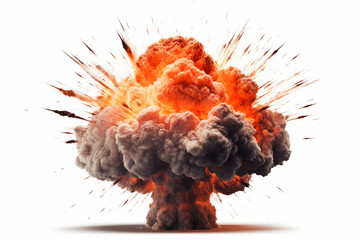 A-bomb: Atomic bomb, devastating nuclear weapon, harnesses atomic energy - obrazy, fototapety, plakaty