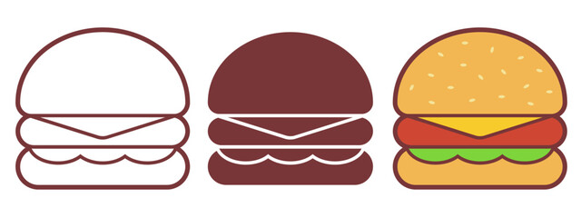 vector of a delicious humburger