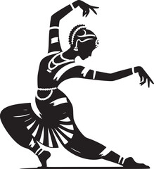 Indian Classical Dance Silhouette