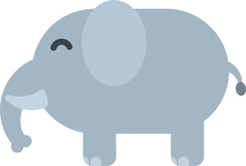 vector cartoon of an elephant
