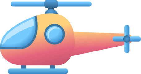 vector of a helicopter. means of transportation