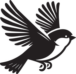 Silhouette of a Flying Bird