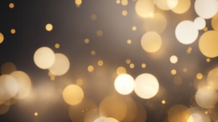 Fototapeta premium Gray and Gold Abstract bokeh background