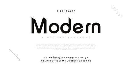 Modern creative modern alphabet font. Digital abstract moslem, futuristic, fashion, sport, minimal technology typography. Simple numeric vector illustration