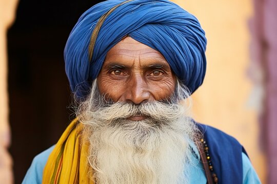 Portrait of a Sadhu at Pushkar, Rajasthan, India