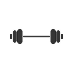 Dumbbell icon on white background.