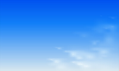 blue-sky vector with copy-space area with some clouds that can be used for abstract background. 