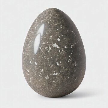 Enstatite stone Egg shape on white background