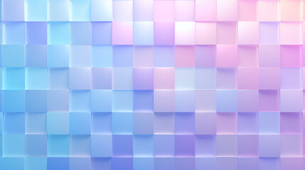格子状に並んだパステルカラーの正方形のアブストラクト背景イメージ