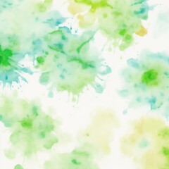 Obraz na płótnie Canvas Green Tie Dye Colorful Watercolor background
