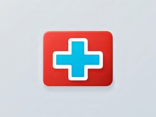 Fototapeta premium icono cruz de emergencia