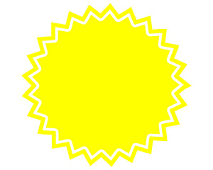 Starburst or sunburst star shape vector element design illustration