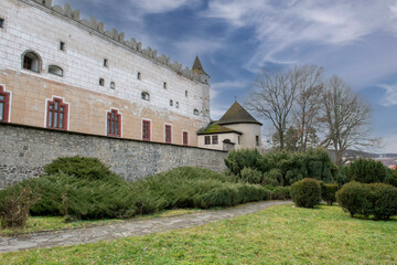 Fototapeta na wymiar Zvolen Castle. A medieval castle located on a hill near the center of Zvolen. Slovakia.