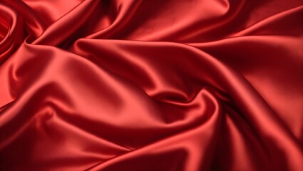 Light red silk satin, with a subtle sheen. Background, texture.	