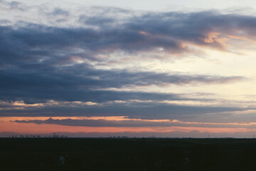 Fototapeta premium sunset in the sky