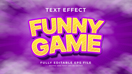 Editable text effect funny game