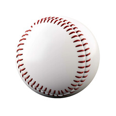 Clean new baseball isolated on transparent backgroud