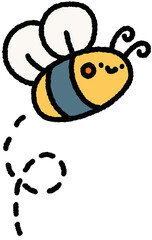 cute bee doodle