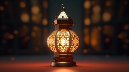 Arabic lantern for Ramadan Kareem, Eid Mubarak