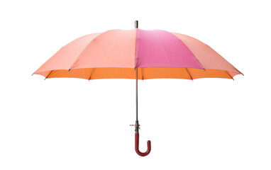 Foldable Travel Umbrella Showcased in Detail on a White or Clear Surface PNG Transparent Background.