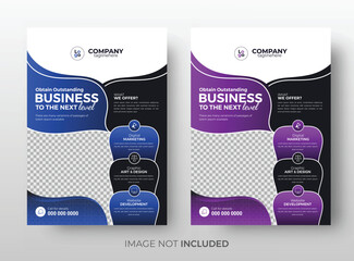 Creative corporate business flyer design template, Abstract annual report design, Brand leaflet design