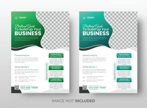 Creative corporate business flyer design template, Abstract annual report design, Brand leaflet design