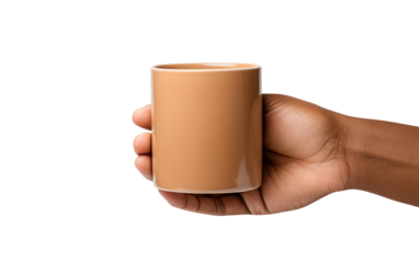 Savoring Warmth in Gigapixel Precision on a White or Clear Surface PNG Transparent Background.