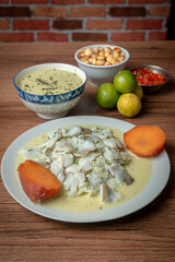 fotografía de ceviche típico del Perú,