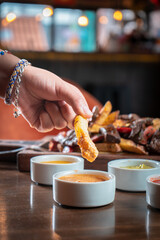 Food menu photobook for a restaurant or hotel.