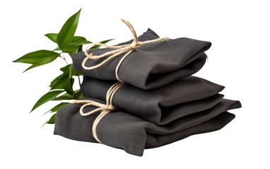 The Bamboo Charcoal Air Purifying Bag Transforming Spaces with Natural Purity on a White or Clear Surface PNG Transparent Background.