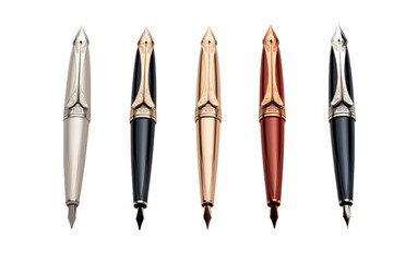 A Glimpse into the Calligraphy Pen Set Gateway to Creative Writing Beauty on a White or Clear Surface PNG Transparent Background.