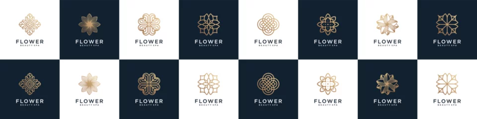 Foto op Plexiglas Abstract Floral Ornament logo design collection. icons feminine for beauty nature, health care, salon, and spa. © pardiJP