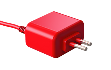 Exploring the Sleek Design of the Isolated Compact Travel Charger for Electronics on a White or Clear Surface PNG Transparent Background.