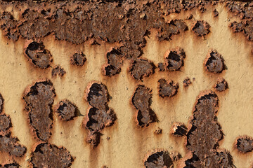 Rust texture on metal