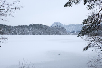 Frozen lake