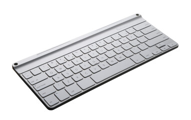 A Glimpse into the Foldable Travel Bluetooth Keyboard Experience on a White or Clear Surface PNG Transparent Background.