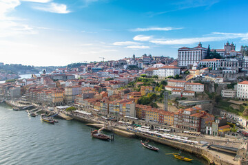 Obraz premium View of Porto from Dom Luis bridge