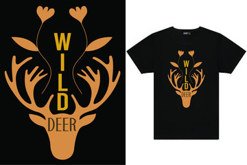 Fototapeta premium Deer t shirt