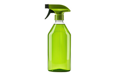 A Visual Delight of a Plant-Based All-Purpose Cleaner in Action on White or PNG Transparent Background.