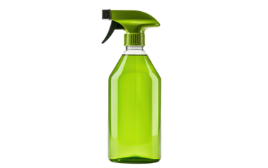 A Visual Delight of a Plant-Based All-Purpose Cleaner in Action on White or PNG Transparent Background.