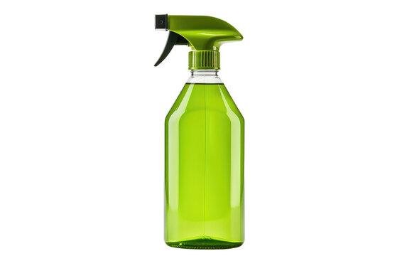 A Visual Delight of a Plant-Based All-Purpose Cleaner in Action on White or PNG Transparent Background.
