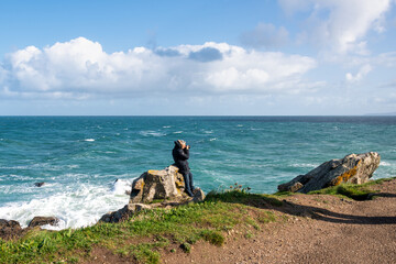 Fotografieren an der Küste von St.Ives in Cornwall