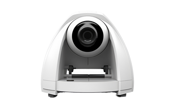 A Solo Exhibit Showcasing the Essential Role of a Retina Scanner on White or PNG Transparent Background.