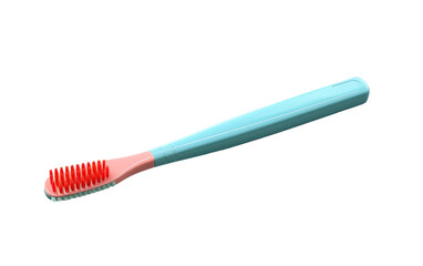 Folding Toothbrush on White Canvas in Splendor on White or PNG Transparent Background.
