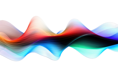 Capturing the Voice-Activated Digital Art Projection on a White or Clear Surface PNG Transparent Background.