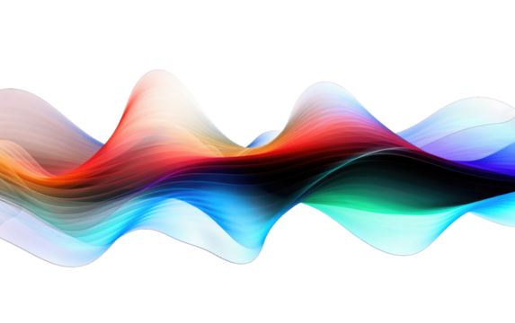 Capturing the Voice-Activated Digital Art Projection on a White or Clear Surface PNG Transparent Background.