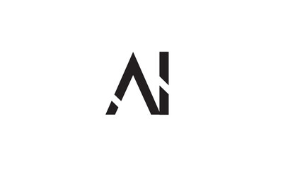 AI, IA , A ,I, Abstract Letters Logo Monogram	
