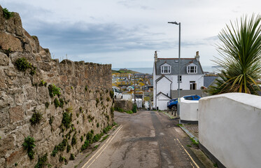Sehr steile Strasse in St.ives