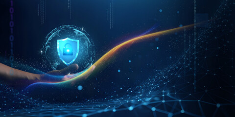 cyber security concept, Login, User, identification information security and encryption, secure...