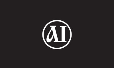  AI, IA , A ,I, Abstract Letters Logo Monogram